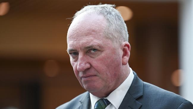 Senior Nationals MP Barnaby Joyce has not ruled out a run for the party leadership following the Coalition crisis. Picture: NewsWire / Martin Ollman