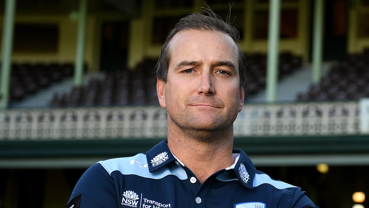 Newly appointed coach of the NSW cricket team Phil Jaques, poses for as photograph at the Sydney Cricket Ground, in Sydney, Tuesday, May 29, 2018. (AAP Image/Dan Himbrechts) NO ARCHIVING