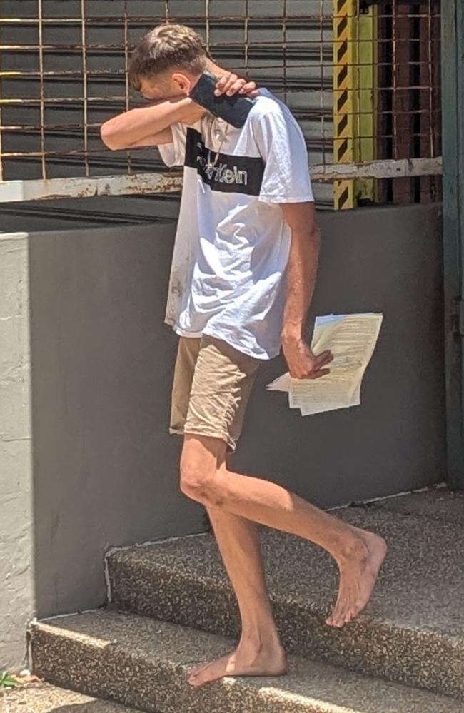 Melbourne teenager Nathaniel Gilbert, 18, leaving the Southport Watchhouse after his successful bail application on January 27, 2025. Picture: Alex Treacy