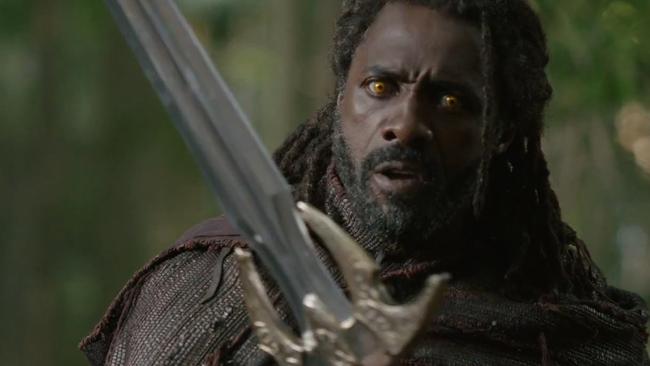 Idris Elba in a scene from the Thor: Ragnarok trailer filmed on Tamborine Mountain. Picture: Marvel.
