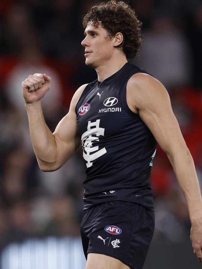 Charlie Curnow has been the most prolific forward in the past three years. Picture: Darrian Traynor/Getty Images