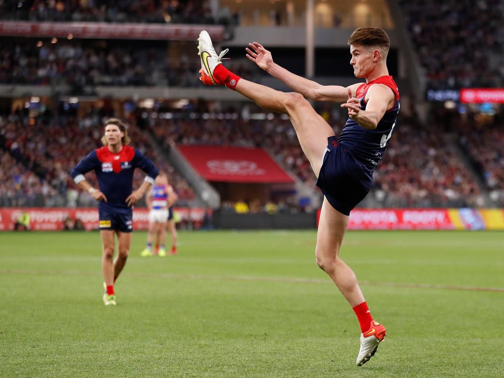 Bayley Fritsch’s grand final heroics have already earned him the eternal love of Demons fans. Picture: Michael Willson/AFL Photos via Getty Images