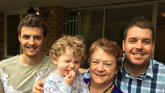 Johnathan, Cassie, Jo-Ann and Nicholas Thwaites on Mother’s Day.