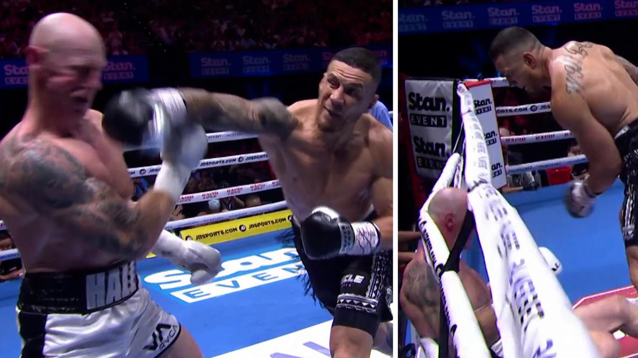 Sonny Bill Williams knocks out Barry Hall, boxing result, Turf War, KO video, watch, next fight, knockout, card, blog, video