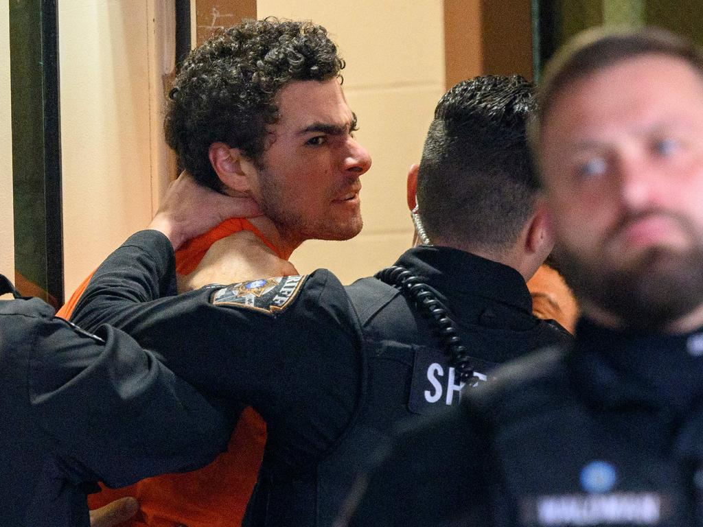 Luigi Mangione was arrested on Monday in connection with the shooting. Picture: Jeff Swensen/Getty Images/AFP