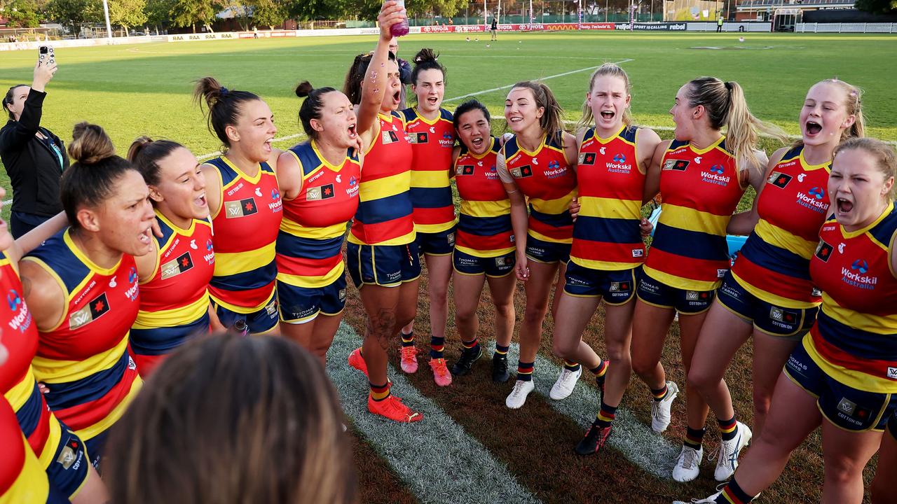 The Crows are out to win a fourth AFLW premiership. Picture: AFL Photos/Getty Images