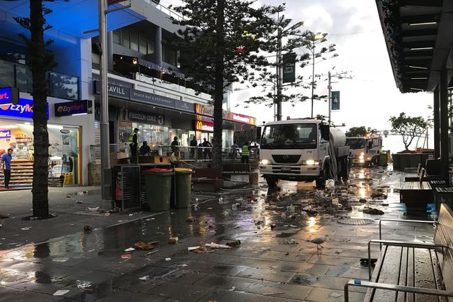 Gold Coast New Year's Day in Surfers Paradise. Picture: Emily Halloran 