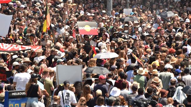 Those who take part in rallies protesting Australia Day might not be able to agree on alternative date. (Pic: Peter Parks)