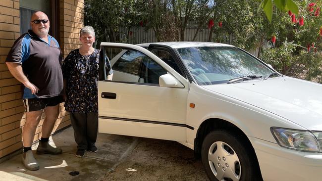 Owners of Groen Auto Detailers Paul and his wife Huia Groen teamed with locals to buy Kay Rose a replacement Toyota Camry within a matter of hours of the theft of her previous vehicle. Picture: Micaela Stark