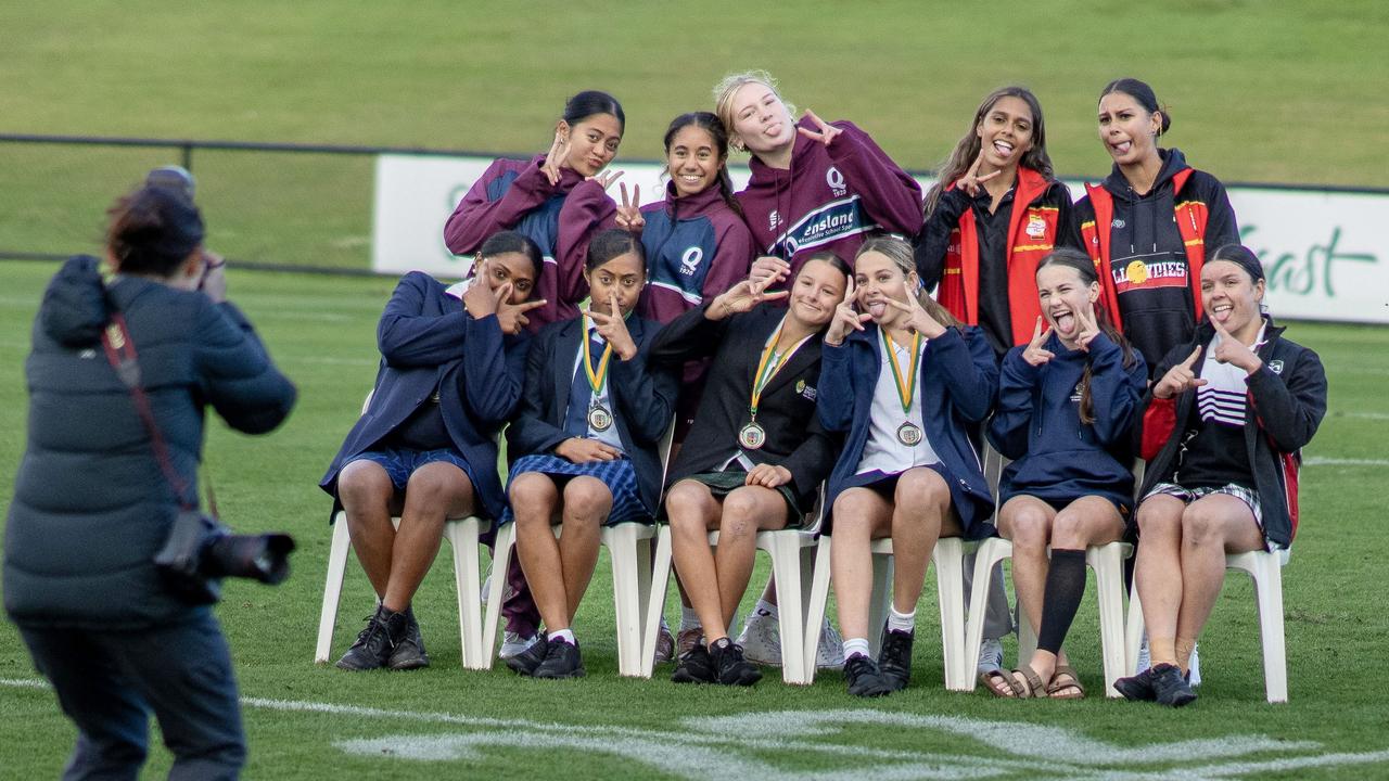 The Australian U16 Merit Team during the official photograph on 5 July. Picture: Anthony Edgar