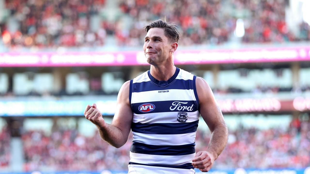 Tom Hawkins is set to play in the VFL. Picture: Brendon Thorne/AFL Photos/via Getty Images