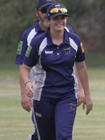 Natalia Egan, pictured here with Narooma cricket club. Picture: Supplied