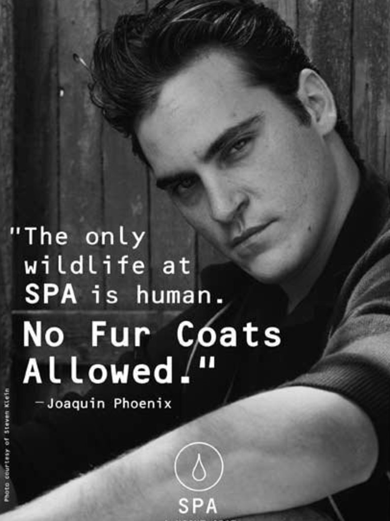 Joaquin Phoenix features in a Peta campaign .