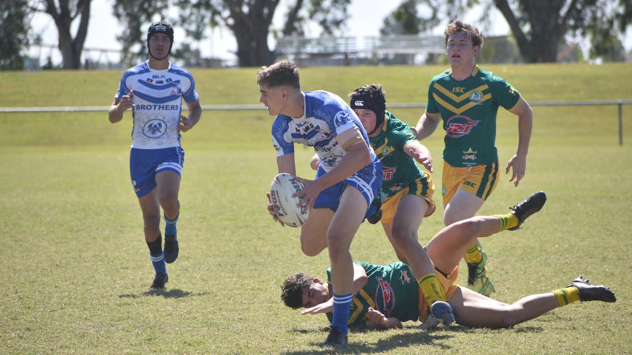 Tom Duffy for Ignatius Park against St Brendan's College in the Aaron Payne Cup round seven match in Mackay, August 4, 2021. Picture: Matthew Forrest