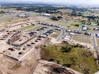 A birds eye view of Plainland Crossing as at June 28. Picture: Contributed