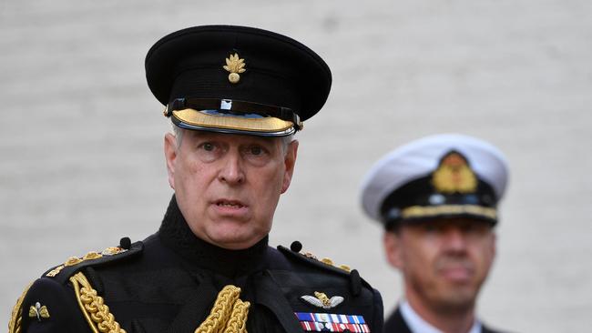 Prince Andrew in the uniform of the Grenadier Guards in 2019. Picture: AFP