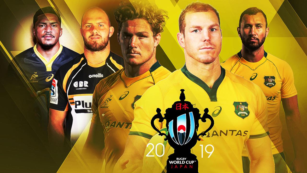 Pete Samu, Locky McCaffrey, Michael Hooper, David Pocock and Quade Cooper.