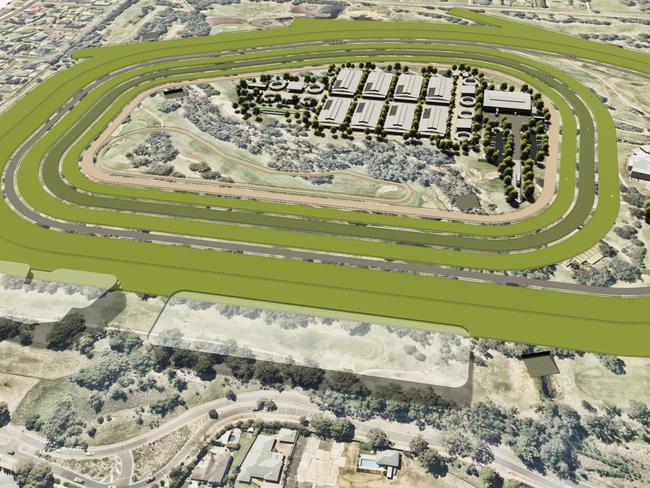 **WEEKEND TELEGRAPH** Exclusive for tomorrow ...The new Penrith racetrack proposal. Picture: Supplied