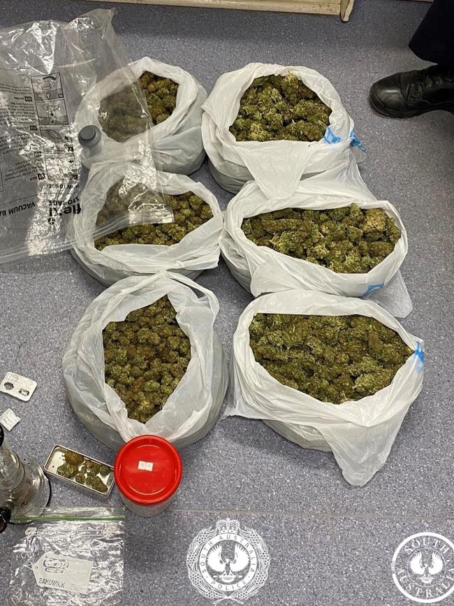 Traffic stop leads to drug haul in Port Pirie. Picture: SAPOL