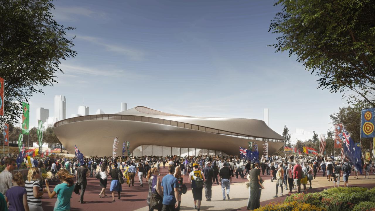 Artist impression of Brisbane Aquatic Centre proposal.