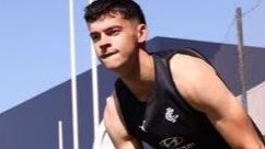 Carlton Irish recruit Matt Duffy, who ruptured his ACL playing Gaelic football last weekend. Picture: Carlton FC