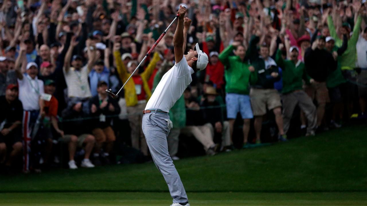 Adam Scott will miss the roar of the Augusta patrons who won’t be there when the 2013 Masters champ tees off this week (AP Photo/David J. Phillip, File)