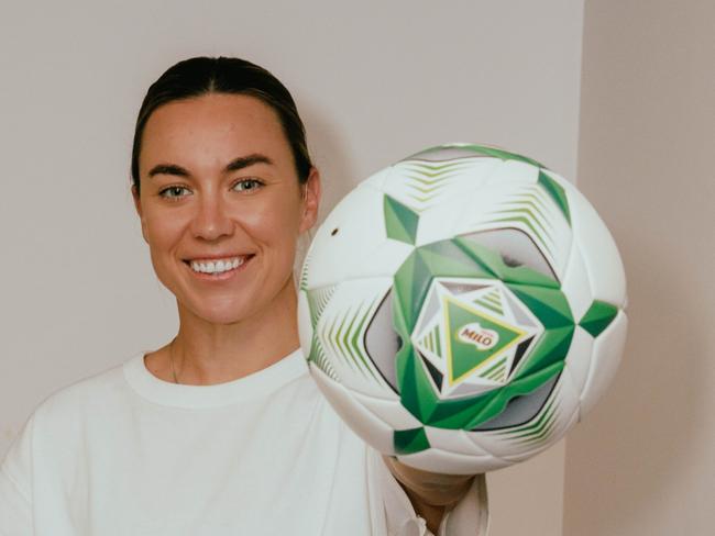 Matildas' goalkeeper Mackenzie Arnold has launched a petition to have Milo included as a question on the Australian Citizenship Test. Photo: Scott Ehler