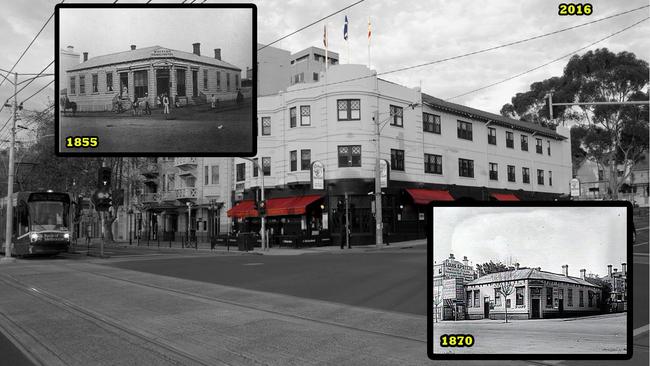 St Kilda’s Elephant and Wheelbarrow has changed a lot in the past 150 years. Picture: HWT Library.