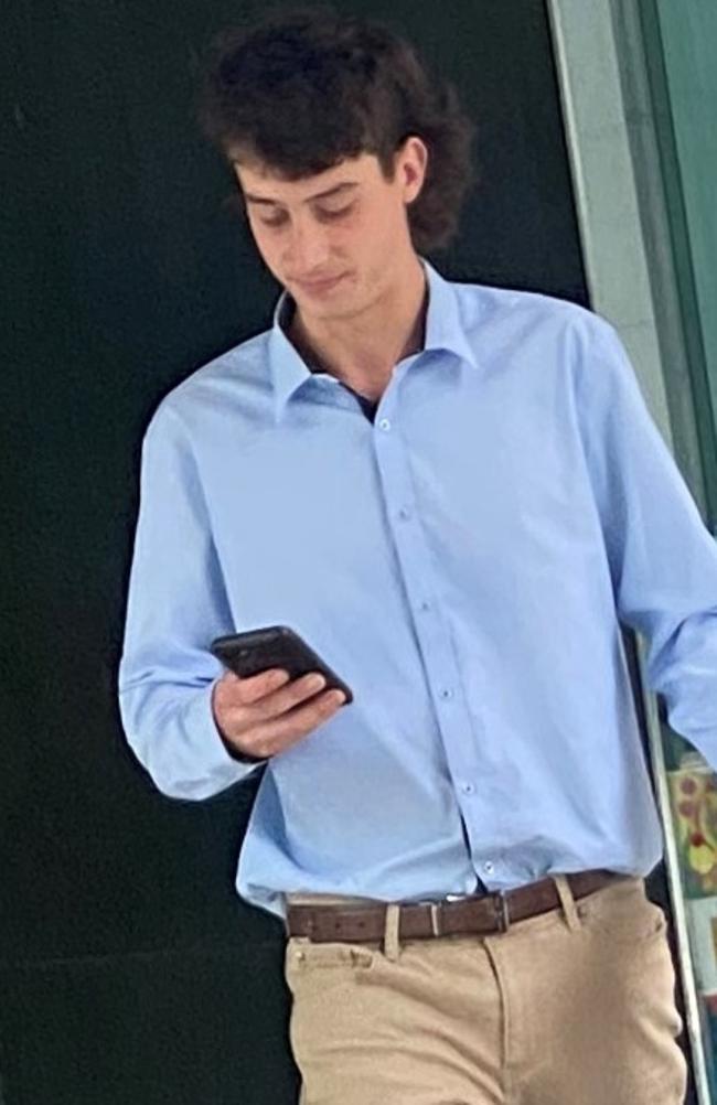 Samuel James Deahm, 18, leaving the Brisbane Magistrates Court on Wednesday, November 23, 2022