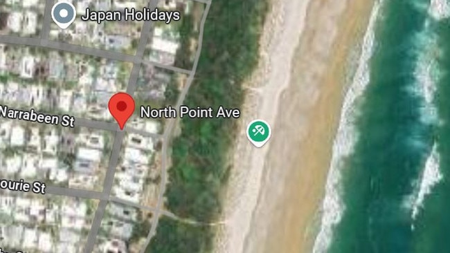 The break-in took place on Kingscliff's beachfront on North Point Ave. Picture: Google Maps.