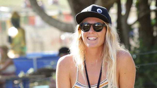 Steph Gilmore at the Falls Festival in Byron Bay over New Years Eve. Photo: Luke Marsden