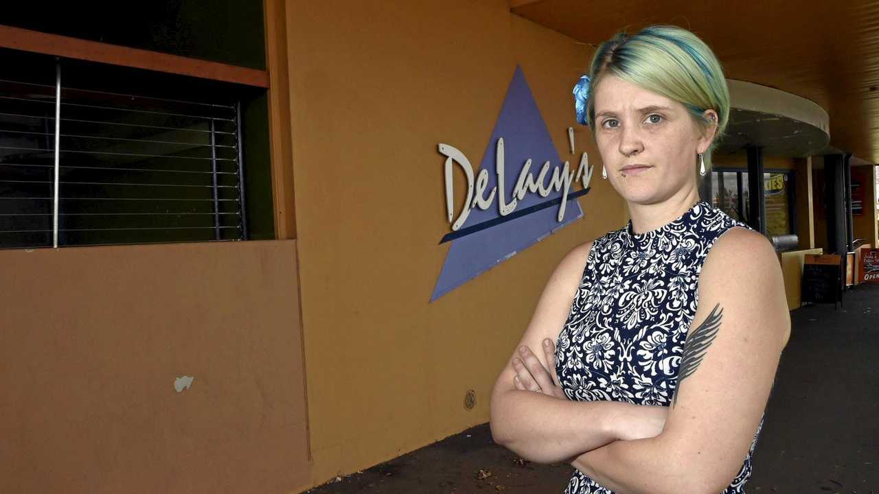 Emily Lund along with other staff from DeLacy's Hotel and the Bottlemart at Northlands were sacked after closures. October 2018. Picture: Bev Lacey