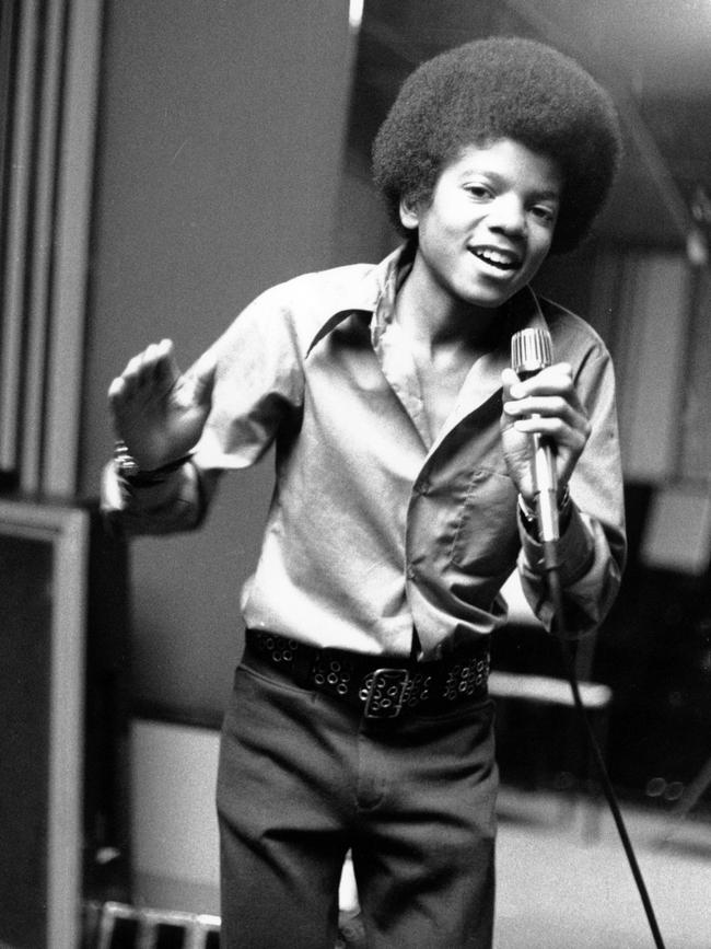 Michael Jackson at age 13, the youngest member of the singing group Jackson Five. Picture: AP