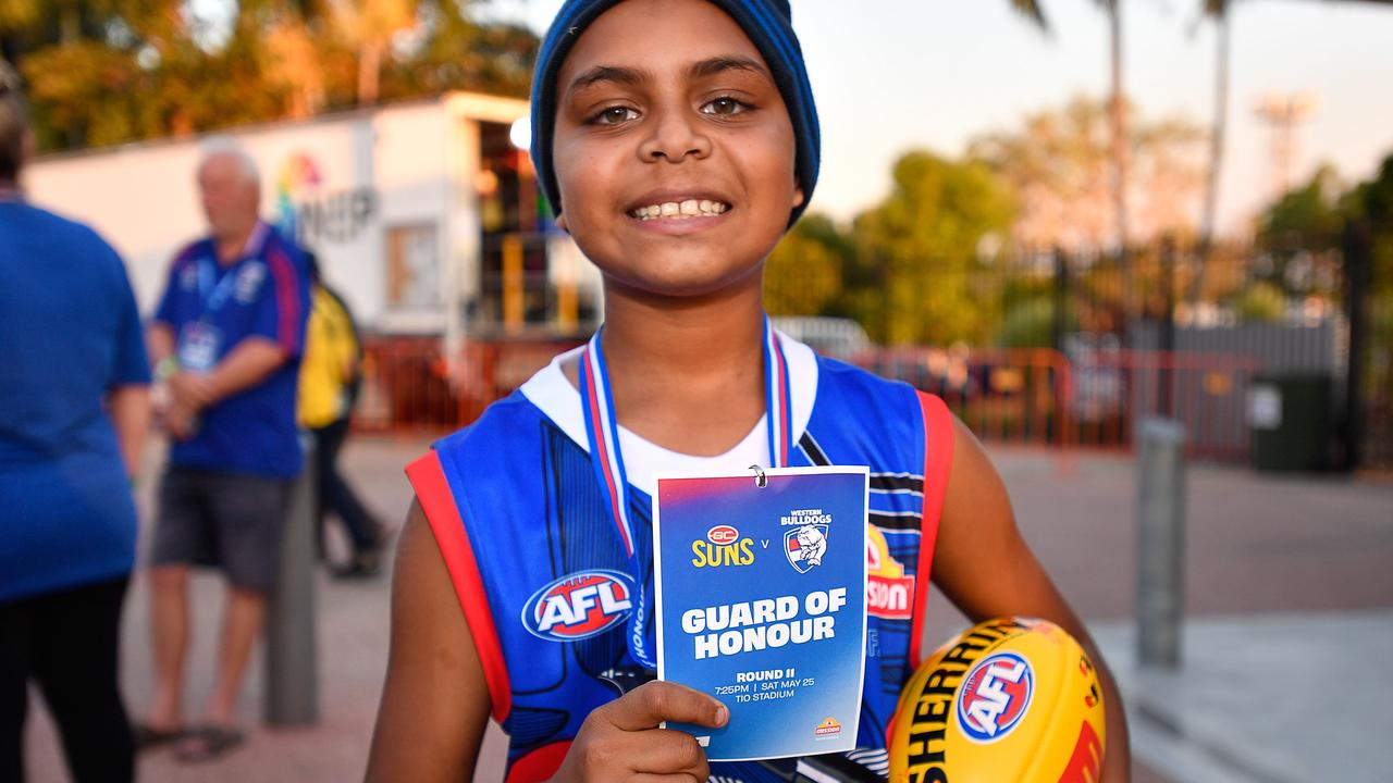 Tyreece Wilson at the Gold Coast Suns match vs Western Bulldogs at TIO Stadium. Pic: Pema Tamang Pakhrin