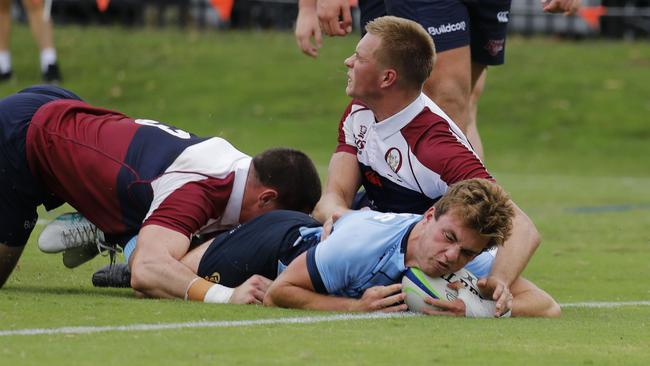 Thre Waratahs dominated the first half with three tries. Pictures: Supplied: Karen Watson/Rugby Australia