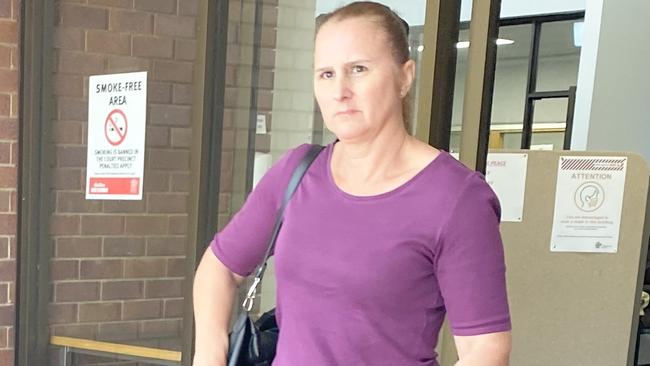 Lisa Clare Underwood outside the Noosa Magistrates Court.