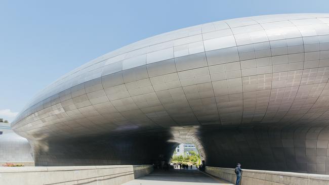 Dongdaemun Design Plaza, a free-flowing aluminium marvel. Picture: Elise Hassey.