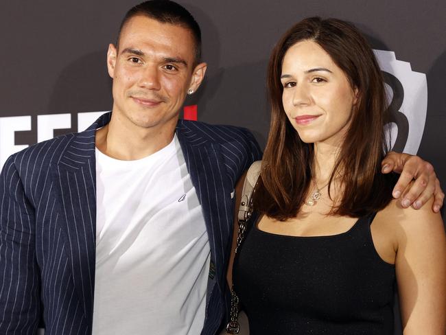 A new life awaits Tim Tszyu and fiancee Alexandra Constantine in Las Vegas. Picture: Jonathan Ng