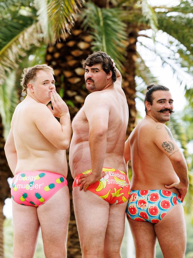 World’s Most Ordinary Rig finalists (L-R) England’s Matt Birbeck, Australia’s Josh 'Clutzy' Clutterbuck, and Frenchman Nicolas Antoine. Picture: David Swift/The Daily Telegraph.