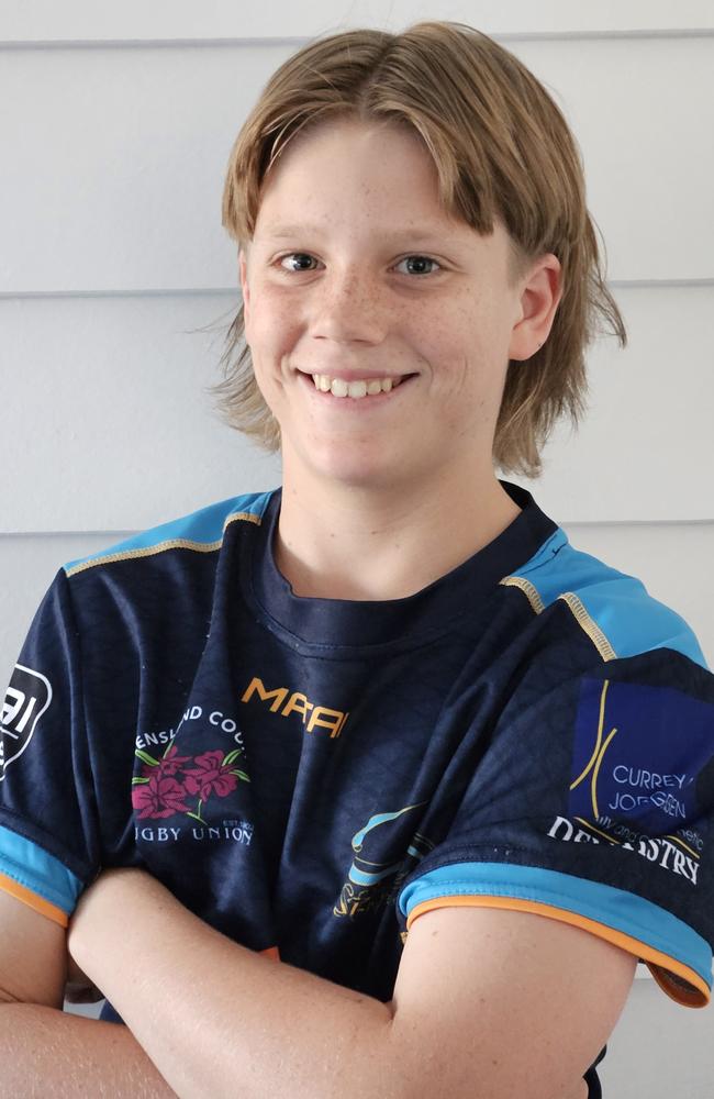 Sunshine Coast junior rugby union star Sasha Bourne.