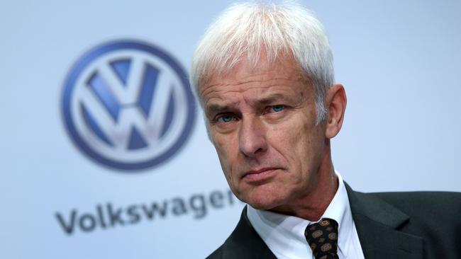 Volkswagen CEO Matthias Mueller has had a tough time in the top job since taking it in September 2015. Picture: Ronny Hartmann