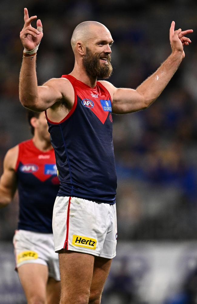 It was another Max Gawn masterclass over in Perth. Picture: Daniel Carson/AFL Photos