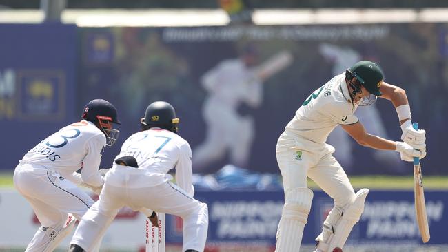 Marnus Labuschagne during day two of the Second Test match in the series between Sri Lanka and Australia in February. Photo: Robert Cianflone/Getty Images