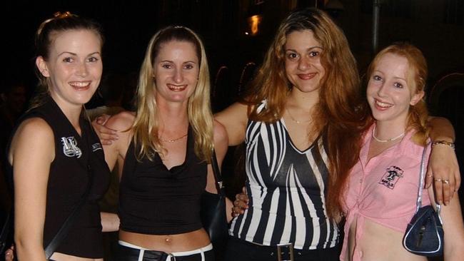 Suzanne Brice, Stacey Bulloch, Sarina Gangemi & Tina James in Flinders Street East Pic Bryan Lynch AD506079