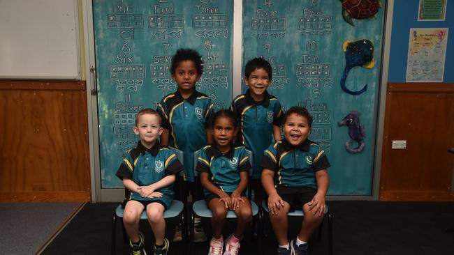 Garbutt State School Prep Class TEACHER: Megan Morris TEACHER AIDE: Jamie-Leigh Lavercombe BACK: Dezmond Drummond-Mabo, Hezekiah Welsh-Solon FRONT: Meliodas Young, Jahnesta Mosby, Jahquan Rice\