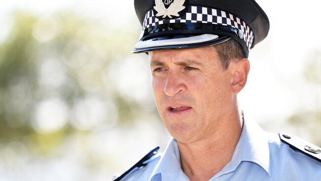 Superintendent and District Officer Craig Hawkins outlined the Sunshine Coast police’s response to the Greater Brisbane lockdown. Picture: Patrick Woods