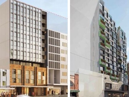 The latest two student accommodation buildings proposed along the Kingsford and Kensington stretch.