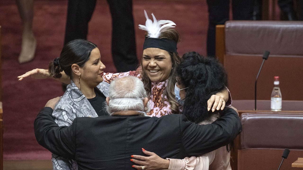 Senator Stewart and Jacinta Nampijinpa Price were fierce opponents during the campaign. Picture: NCA NewsWire / Gary Ramage