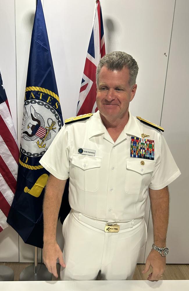 Commander of the US Pacific Fleet, Admiral Sam Paparo. Picture: Charles Miranda