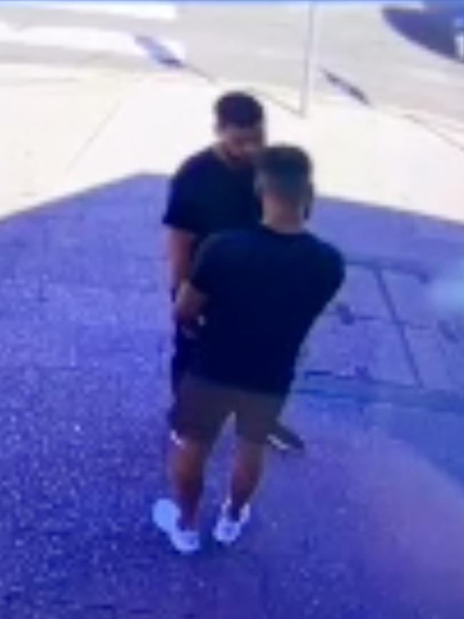 Shocking video has emerged of a man being king hit on a Greenacre street. Picture: Supplied